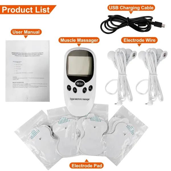 Pain Relief & Relaxation: Dual Pulse Muscle Stimulator